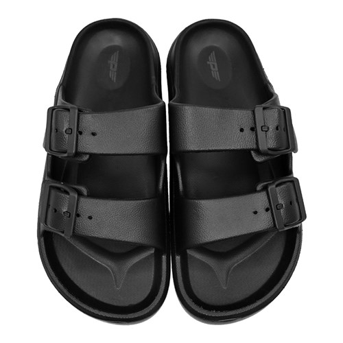 Pace Two-Strap Slide Sandals Black Size 8_1 - Theodist