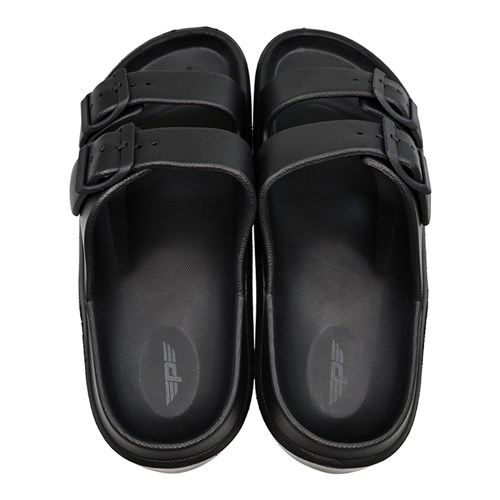 Pace Two-Strap Slide Sandals Black Size 8_2 - Theodist