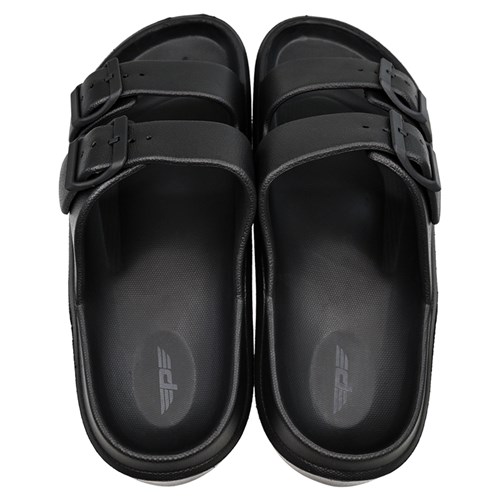 Pace Two-Strap Slide Sandals Black Size 9_2 - Theodist
