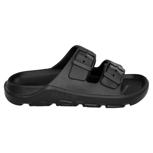 Pace Two-Strap Slide Sandals Black Size 9_3 - Theodist