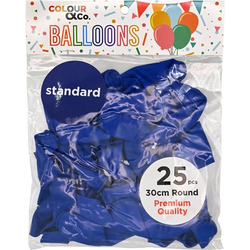 Colour & Co. SB2530 Standard Balloons, 25 Pcs, 30cm Round, Premium Quality_3 - Theodist