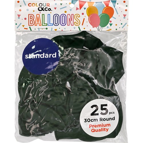 Colour & Co. SB2530 Standard Balloons, 25 Pcs, 30cm Round, Premium Quality_4 - Theodist