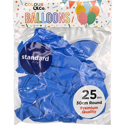 Colour & Co. SB2530 Standard Balloons, 25 Pcs, 30cm Round, Premium Quality_6 - Theodist