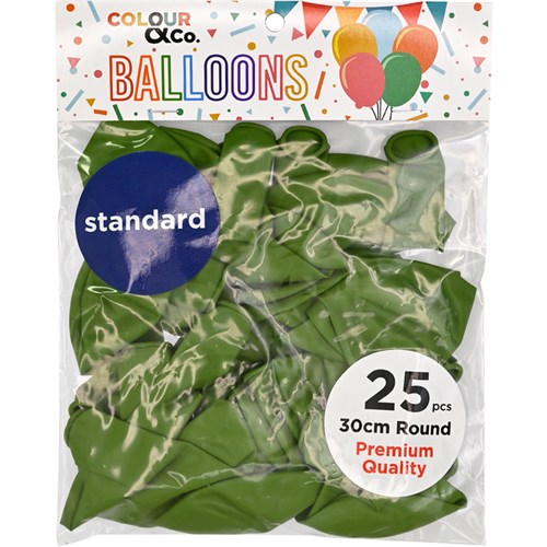 Colour & Co. SB2530 Standard Balloons, 25 Pcs, 30cm Round, Premium Quality_7 - Theodist