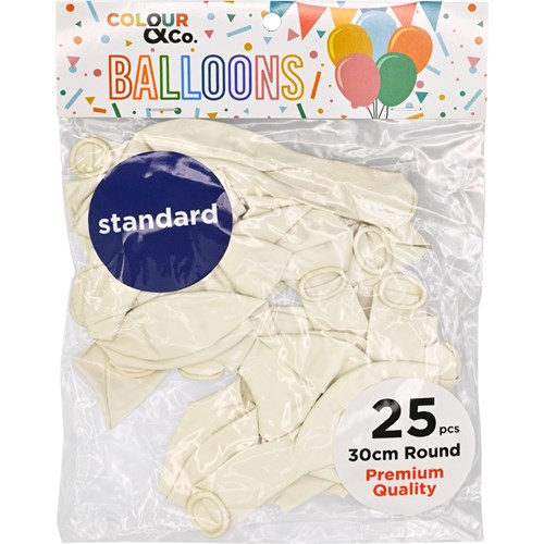 Colour & Co. SB2530 Standard Balloons, 25 Pcs, 30cm Round, Premium Quality_9 - Theodist