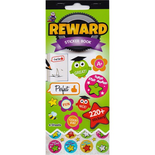 Tim The Toyman Reward Sticker Book 220+ Stickers/ 4 Sheets - Theodist