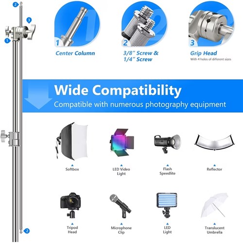 Neewer 10087101 Pure Metal Pro Reflector Arm_4 - Theodist