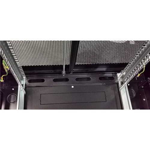 Sharkrack Standard Server Rack 600Wx1200D 42U Glass Solid Door SCBDB42U612BA_2 - Theodist