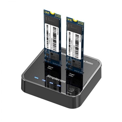 Simplecom SD550 SSD Docking Station Dual Bay NVMe M.2 with Offline Clone_1 - Theodist  