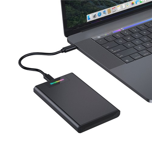 Simplecom SE239 Case for Sata Hard Drive 2.5" to USB-C External USB 3.2 Gen2 with RGB Lights 6Gbps_2 - Theodist