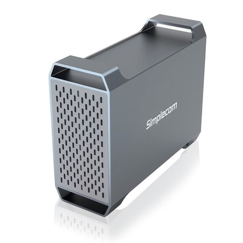 Simplecom SE482 Hard Drive SATA USB-C Dual Bay 3.5" Raid Enclosure - Theodist