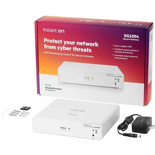 HPE Aruba SG1004 Instant On Networking Secure Gateway Router 4 Ports Gigabit Ehernet S0G33A - Theodist