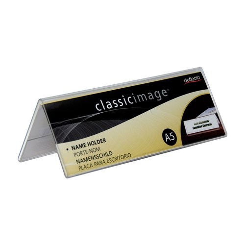 Deflecto 48701 Classic Image Name Holder Fold A5_2 - Theodist