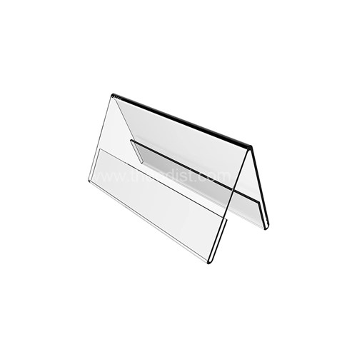 Deflecto SHBCVL Seminar/Name Holder V-Shape Business Card Size 90x55mm Clear - Theodist