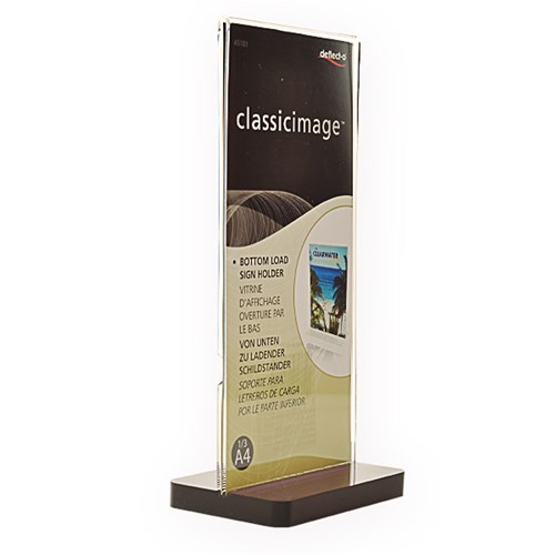 Deflecto SHDLRP ClassicImage Bottom Load Sign Holder, 1/3 A4_1 - Theodist