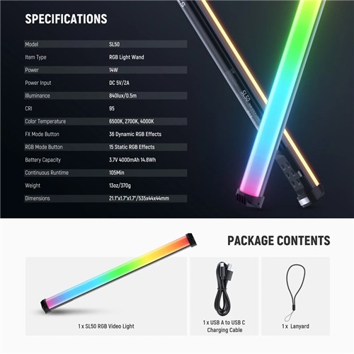 Neewer Basics SL50 LED Light Wand_7 - Theodist