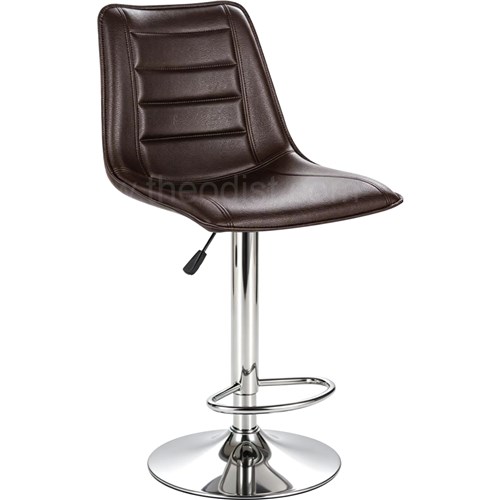 Bar Stool SP39114 with Chrome Legs Brown - Theodist