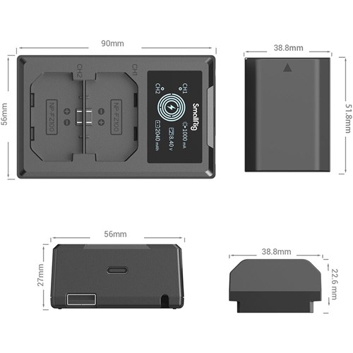 SmallRig NP-FZ100 Camera Battery and Charger Kit_2 - Theodist
