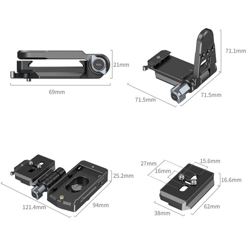SmallRig NP-F Battery Adapter Mount Plate Kit for Mirrorless Cameras 4696_2 - Theodist