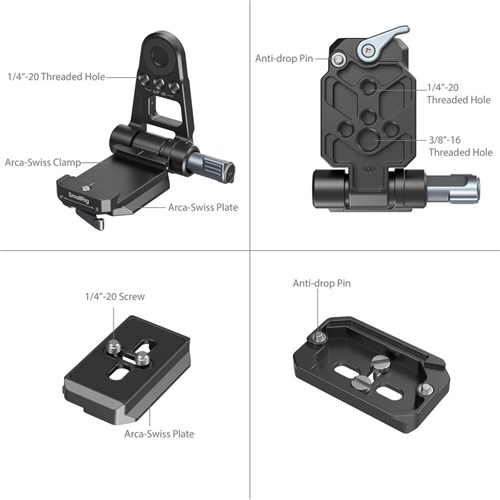 SmallRig NP-F Battery Adapter Mount Plate Kit for Mirrorless Cameras 4696_3 - Theodist