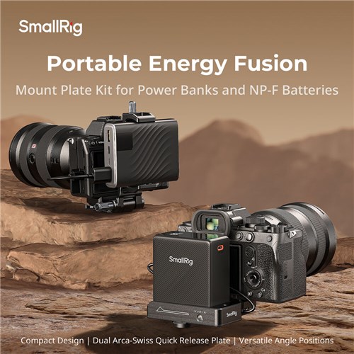 SmallRig NP-F Battery Adapter Mount Plate Kit for Mirrorless Cameras 4696_4 - Theodist