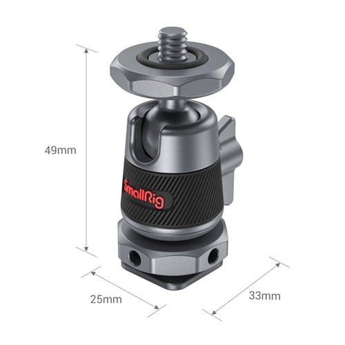 SmallRig SR2948 Mini Ball Head Mount with Removable Cold Shoe Mount 2pcs_3 - Theodist