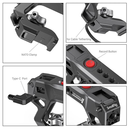 SmallRig 3322 Top Handle NATO with Record Start/Stop Remote Trigger_3 - Theodist