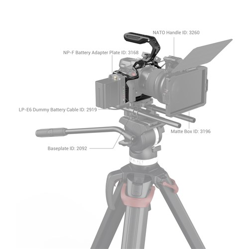 SmallRig SR3891 "Black Mamba" Handheld Cage Kit for Canon EOS R5C/R5/R6_4 - Theodist 