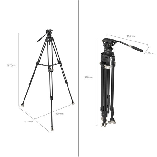 SmallRig 3989 Freeblazer Heavy-Duty Carbon Fiber Tripod Kit_2 - Theodist