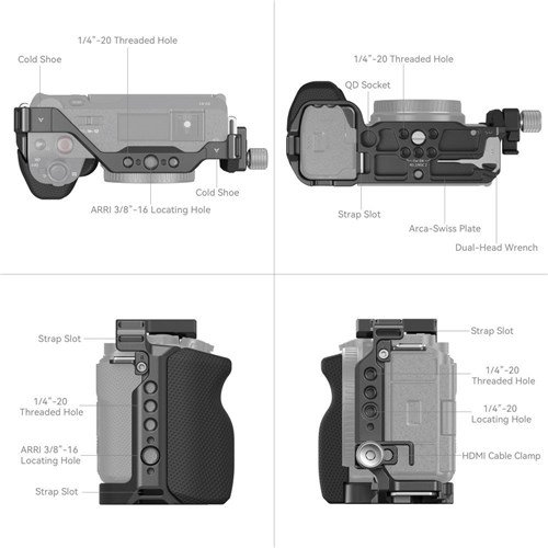 SmallRig Cage Kit for Sony ZV-E1 4257_1 - Theodist
