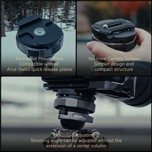 SmallRig AP-100 FreeRover Carbon Fiber Photo Tripod Kit 4353_5 - Theodist