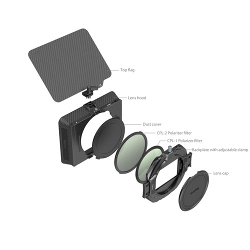 SmallRig 4411 Matte Box with Adjustable Clamp and VND Kit_3 - Theodist