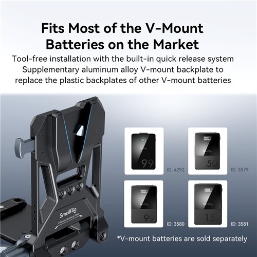 Smallrig 4505 V-Mount Plate for Battery_3 - Theodist