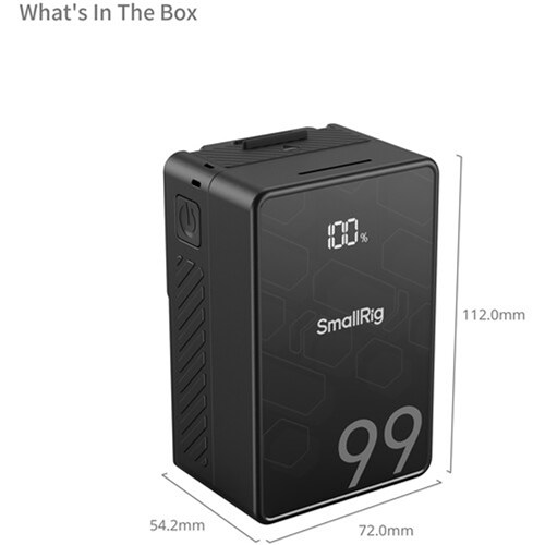 SmallRig VB99 SE Mini V Mount Battery 4608_3 - Theodist