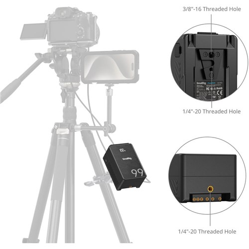 SmallRig VB99 SE Mini V Mount Battery 4608_8 - Theodist
