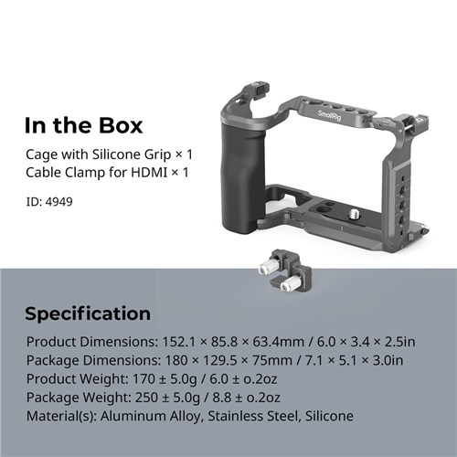 SmallRig 4949 Cage Kit for Sony ZV-E10 II_9 - Theodist