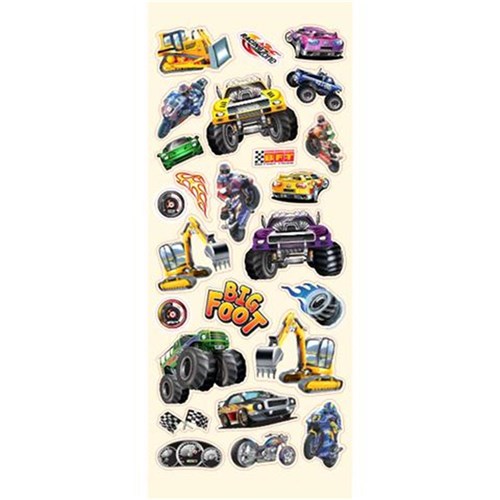 Tim The Toyman Big Wheels Motorbikes, Cars & Trucks Sticker Book_1 - Theodist