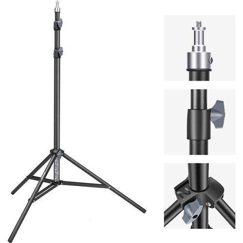 Neewer ST-200 200cm Metal Light Stand, (28-25-22mm) Tube Diameter, 10103709 - Theodist