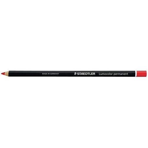 Staedtler Lumocolor Permanent Chinagraph Pencils - Red, Pack Of 12 New In Box