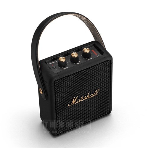Marshall Stockwell II Bluetooth Speaker Black & Brass_1 - Theodist