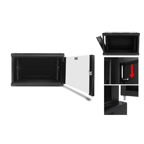 Sharkrack SWC016U645C Network Cabinet Wall Mount 6U 600X450mm_6 - Theodist