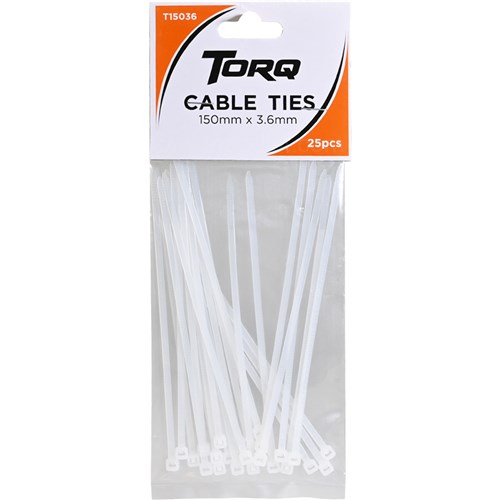 Torq T15036 Cable Ties 150x3.6mm 25 Pack_2 - Theodist