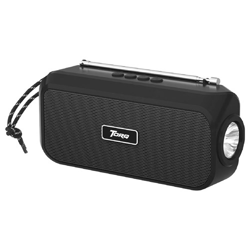 Torq TB436 Beats FM Radio, Flash Light, Solar Wireless Speaker - Theodist