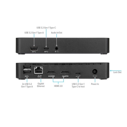Targus Universal Docking Station USB-C Dual Video 4K DOCK310AUZ_2 - Theodist