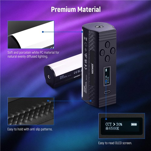 Neewer TL96RGB Handheld RGB LED Video Light Wand_6 - Theodist