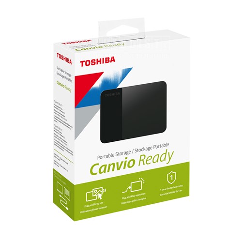 Toshiba 3.2 Portable External Hard Drive 4TB 2.5" Canvio Ready - Theodist
