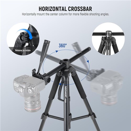 Neewer TP05 Aluminum Alloy Camera Tripod with Pan Head Lightweight 10104307EU_1 - Theodist