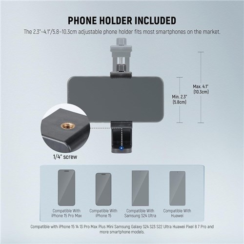 Neewer TP05 Aluminum Alloy Camera Tripod with Pan Head Lightweight 10104307EU_4 - Theodist