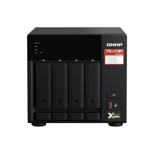 QNAP 4-BAY 3.5"(0/4), AMD QC- 2.2GHz, 8GB, 2.5GbE(2), M.2(2) PCIe TS-473A-8G_1 - Theodist