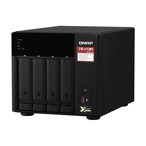 QNAP 4-BAY 3.5"(0/4), AMD QC- 2.2GHz, 8GB, 2.5GbE(2), M.2(2) PCIe TS-473A-8G_2 - Theodist
